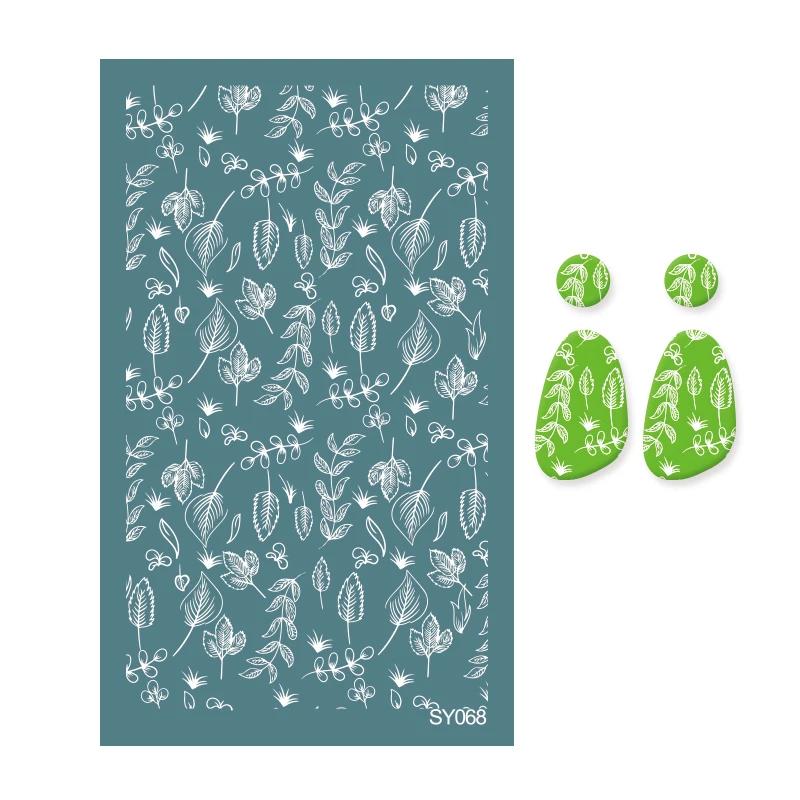 

Polymer Clay Tools Silk Screen Stencils Plant Flower Leaf Printing Clay Mesh Stencil Jewelry Earrings Making Decoration Template