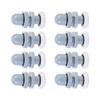 8Pieces Multipurpose 20mm Plastic Rollers for Sliding Shower Door Portable Sturdy Quiet Replacement Wheel Daily Use