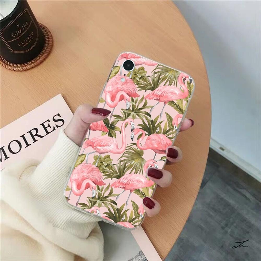 Fashion Flamingo Phone Case For IPhone 15 8 7 6 6S Plus X SE 2020 XR XS 14 11 12 13 Mini Pro Max Mobile Case