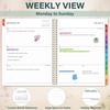 2026 Planner - Planner 2026, Jan. 2026 - Dec. 2026, 11” x 8.5”, 2026 Planner Weekly and Monthly, 2026 Calendar Planner, Colorful Tabs, Back