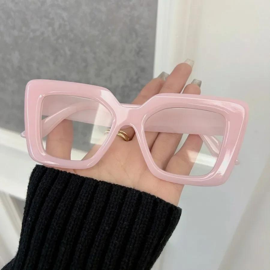 Transparent Glasses Retro Clear Lens Frame Glasses Trendy Cat Eye Frame Eyeglass Women Men Minimalist Oculos