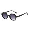  Retro Small Round Punk Sunglasses Women Fashion Gradient Leopard Shades UV400 Men Rivets Sun Glasses