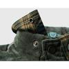 Men's Winter Warm Shirts Coats Plaid Thickened Fleece Jacket Fashion Windproof Stand Collar Shirt Men