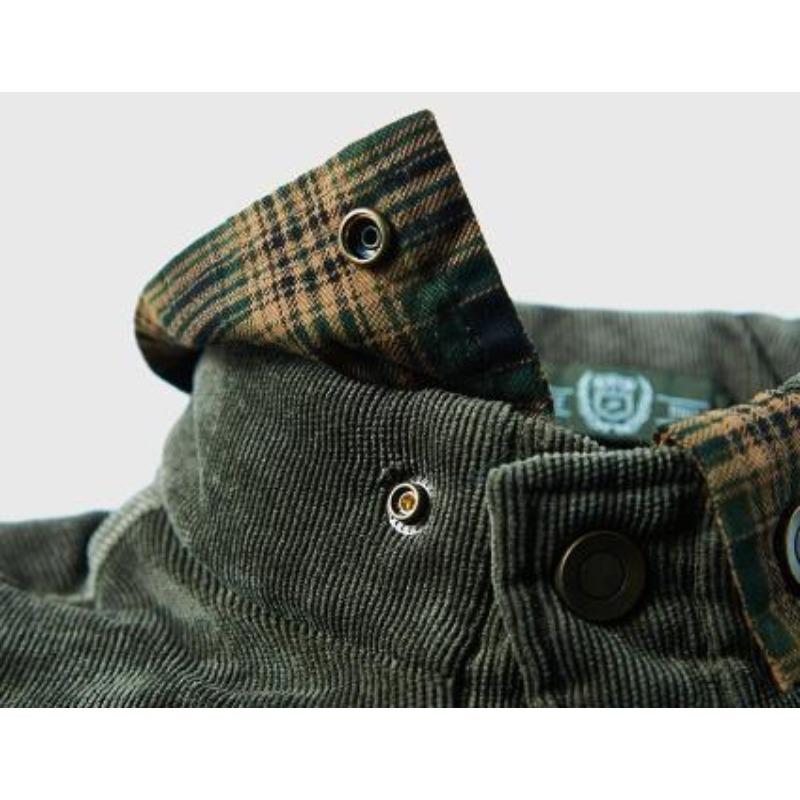 Men's Winter Warm Shirts Coats Plaid Thickened Fleece Jacket Fashion Windproof Stand Collar Shirt Men