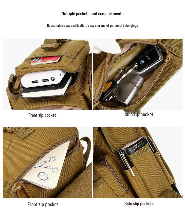 Tactical Waterproof Camouflage Leg and Waist Bag, Multifunctional Outdoor Sports Pouch for Mobile Phone and Gear.