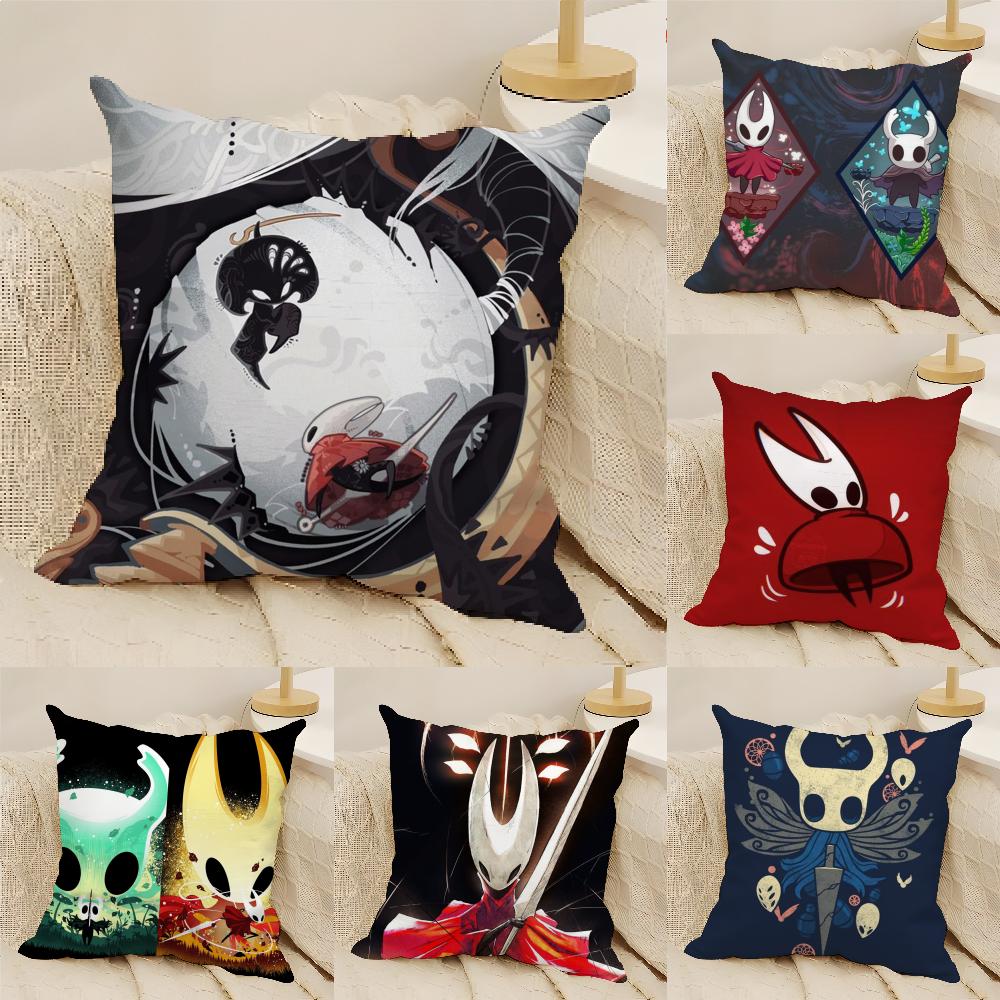Metroidvania Game H-Hollow Knight Pillow Case Linen Pillow Case Sofa Home Decor Cushion Cover Cushion Cove