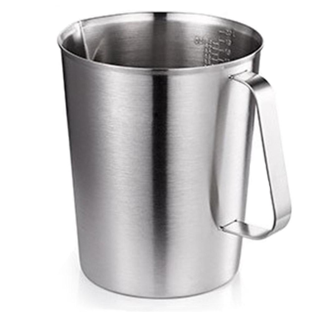 Förtjockad 304 Rostfritt Stål Mätkopp Med Skala 2000ML 1000ML 500ML Stor Kapacitet Kök Praktisk Mätkopp