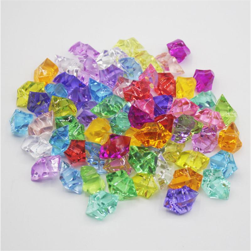 100Pcslot 14*11Mm Acrylic Crystal Diamond Pawn Irregular Stone Chessman Game Pieces For Board Game Accessories 10 Colors
