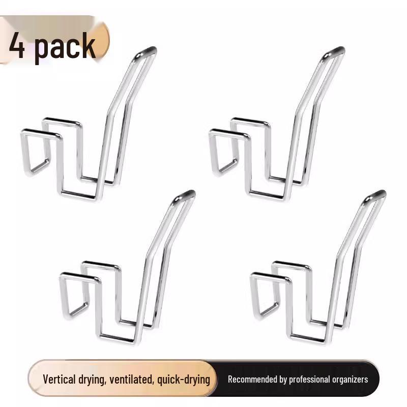 Stainless Steel Anti-theft Outdoor Shoe Drying Hook for Balcony or Window Railing