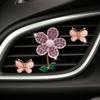 1/3PCS Crystal Flower Car Air Freshener Lovely Little Butterfly Ladies' Car Perfume Decoration Clip air refresher car fragrance