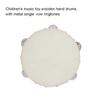 Percussion Music Toy - 8 - Inch Tambourine Hand Drum with Single - Row Bells for Kindergarten, School, Dancing & KTV