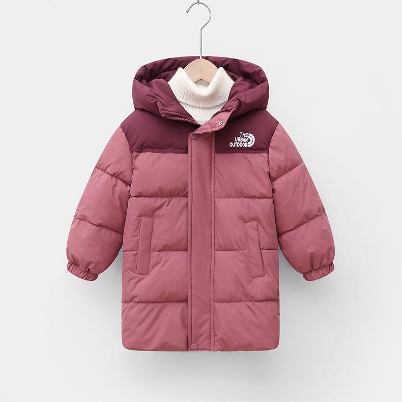 

Дитяча тепла бавовняна куртка середньої довжини Зимове пальто бавовняна куртка 140