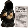 Halloween Emotional Support Grim Reaper Figurine Take The Sickle Ornament Decoration Crafts