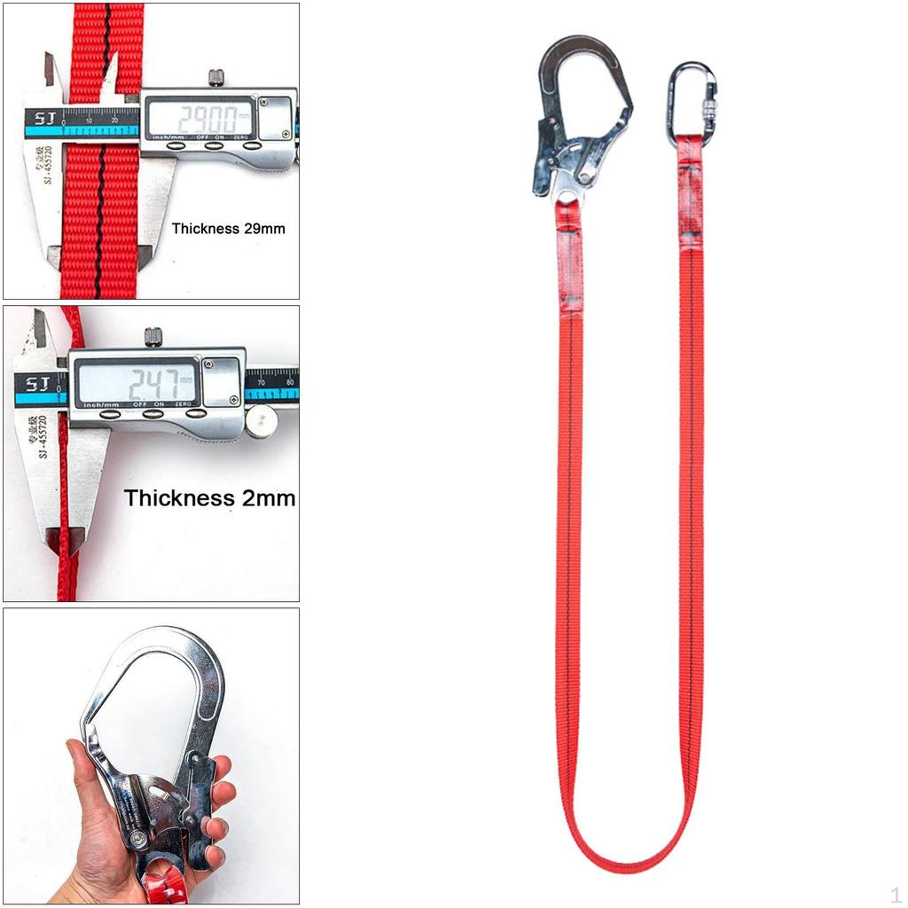 71'' Protective Safety Harness Lanyard, Tree Climbing Construction Gear, Personal