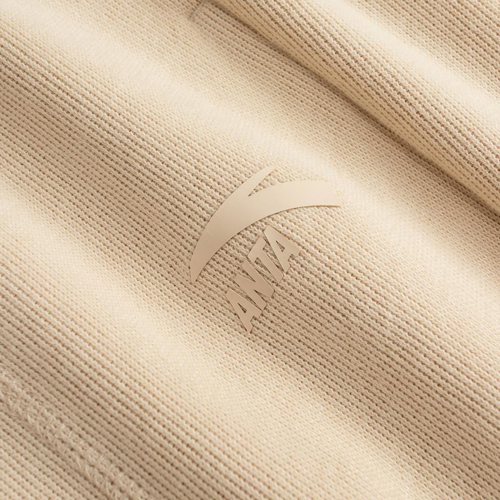 Anta Lifestyle Series Womens Long Pants 2026 Spring Knitted Sports Pants Women bottoms Bean-Juice-Khaki 962618301-1