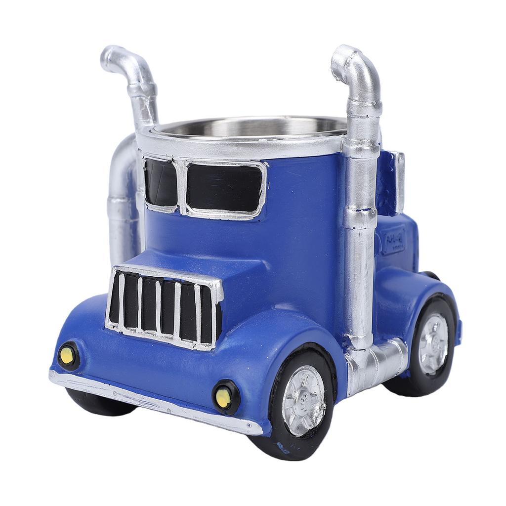 Vintage Car Coffee Mug Stainless Steel Resin Decorative Novelty Coffee Cup for Car Lovers Birthday Gift