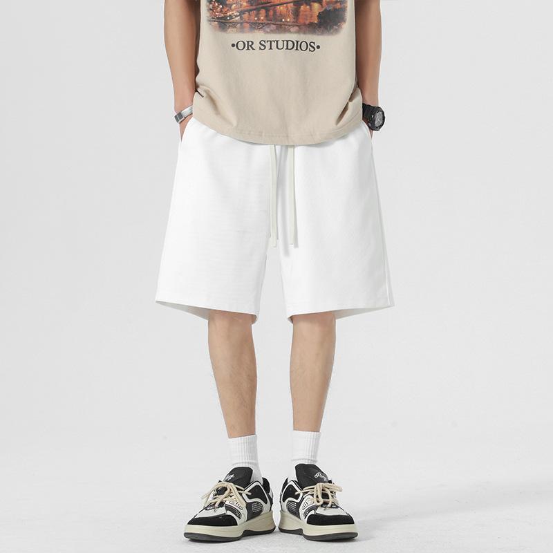 Men's Summer Thin American High Street Solid Color Basic Five-point Pants Versatile Casual Mid-sized Pants