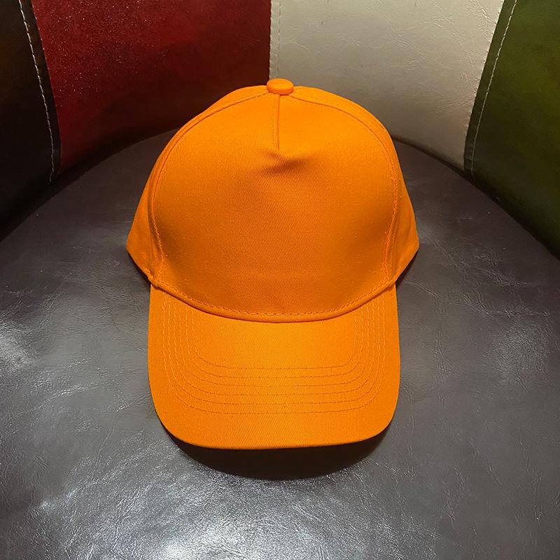 Unisex Solid Color Cotton Five-Panel Baseball Cap – Trendy, Casual, and Versatile.