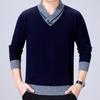 Herren Pullover - Trendig, Schlanke Passform, Gestrickt, Langarm, Verdickt für Herbst & Winter, Geeignet für Junge & Mittleren Alters.