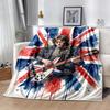 John Lennon Union Jack Guitar Blanket Soft & Cozy Suitable for Sofa Bed Picnics Four Seasons Universal Digital Print Birthday Christmas Gift Blanket