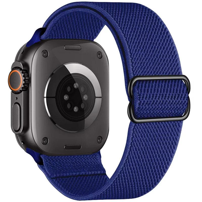 Elastic Nylon Loop Strap For Apple Watch Ultra 3/2/1 49mm 11 10 46mm 42mm Bracelet Wristband iWatch 9 8 7 6 5 4 SE 45/41/44/40mm