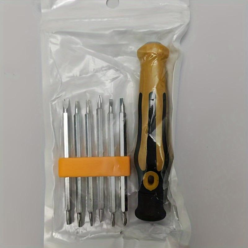 

1 набор 12-в-1 Абсолютный магнитный набор отверток, Прецизионная инженерия для универсального ремонта и обслуживания, Прочные магнитные наконечники, Комплексный набор инструментов жёлтый