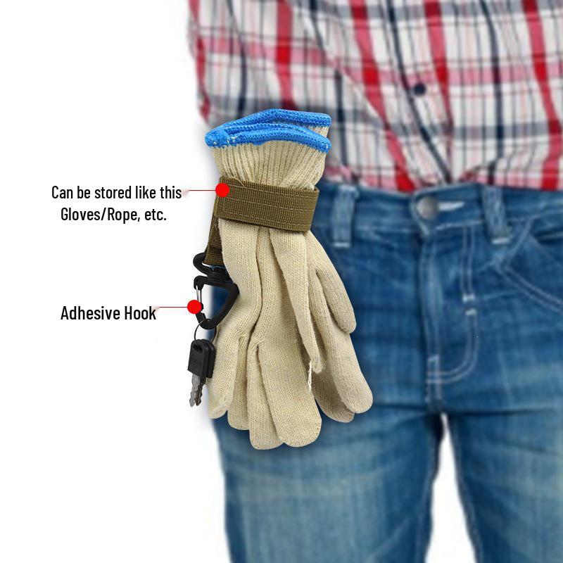 Triangle Tactical Gloves Hanging Buckle for Outdoor and Mountaineering Rope Storage