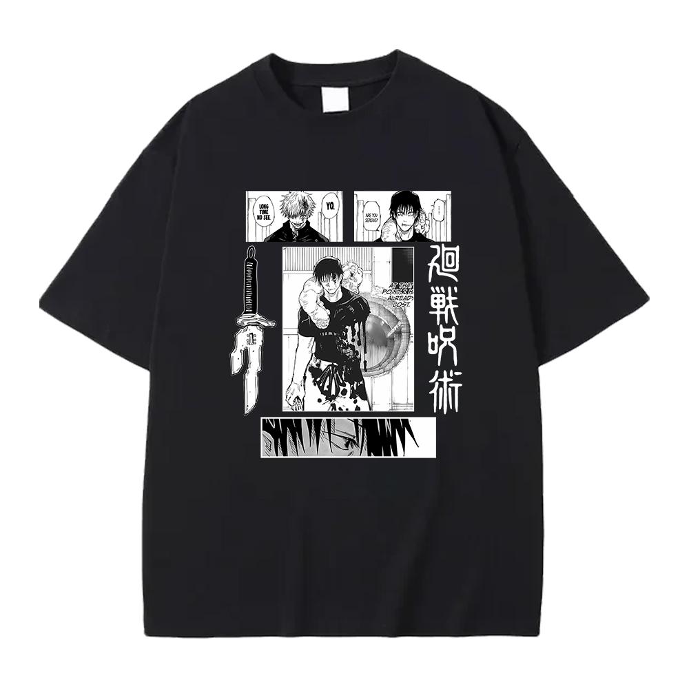 Japanes Unisexga Jujutsu Kaisen T Shirt Okkotsu Yuta Graphic Tshirt Unisex Unisex Cotton Clothing Short Sleeve Street Fashion Tees