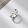 Modering für Paare aus Edelstahl in Roségold, Titanstahl Paar Zirkonring, Luxusschmuck für Damen und Herren, Hochzeitsgeschenke
