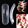 120pcs Dual System Form  Extension False Nail Tips Nail Art Tips UV Gel DIY 12 Sizes with Lines