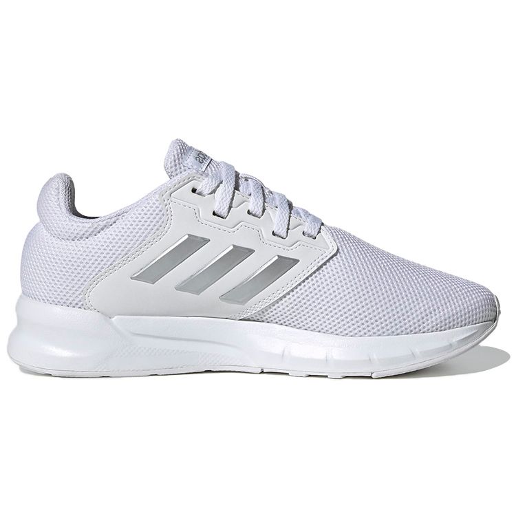 Adidas Neo Show The Way Comfortable Mesh Shock Absorbing Non-Slip Breathable Low-Top Running Shoes Women Running Shoes White Gray FX3748