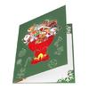 3D Christmas Dolls Bouquet Greeting Card Festival Gifts Postcard Invitation Card with Envelope Holiday Parties Supplies