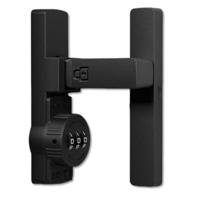 Solunaterra Sliding Door Lock, Aftermarket Door Lock, Indoor Combination Lock, Room Lock, Window Lock, Entrance Lock (Black, Right-Angle Type)