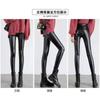Leather Pants Women's Autumn and Winter Outer Wear Fleece Thickened High-waisted Leggings Tight and Thin Windproof Waterproof Small Feet Trousers