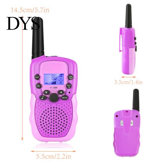 2Pcs Walkie Talkies with 22 Channels 2 Way Radio Gifts 3 Kilometers Long Range Toys for 3-12 Year Old Girls Kids To Outside Adventures Hiking Camping