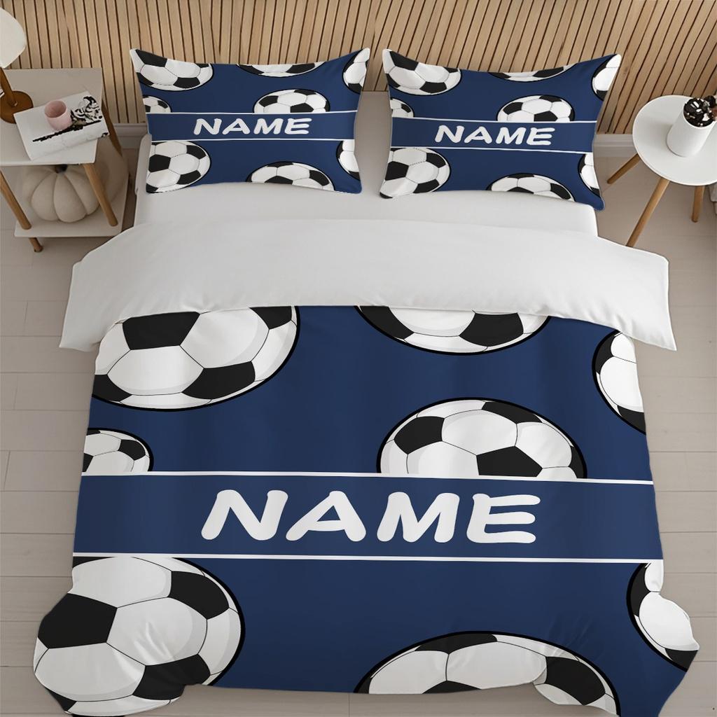 Football Custom Made Word 3D Children's King Size Bedding Duvet Cover Set Cute Printed Cartoon Quilt Cover Home Printed100%