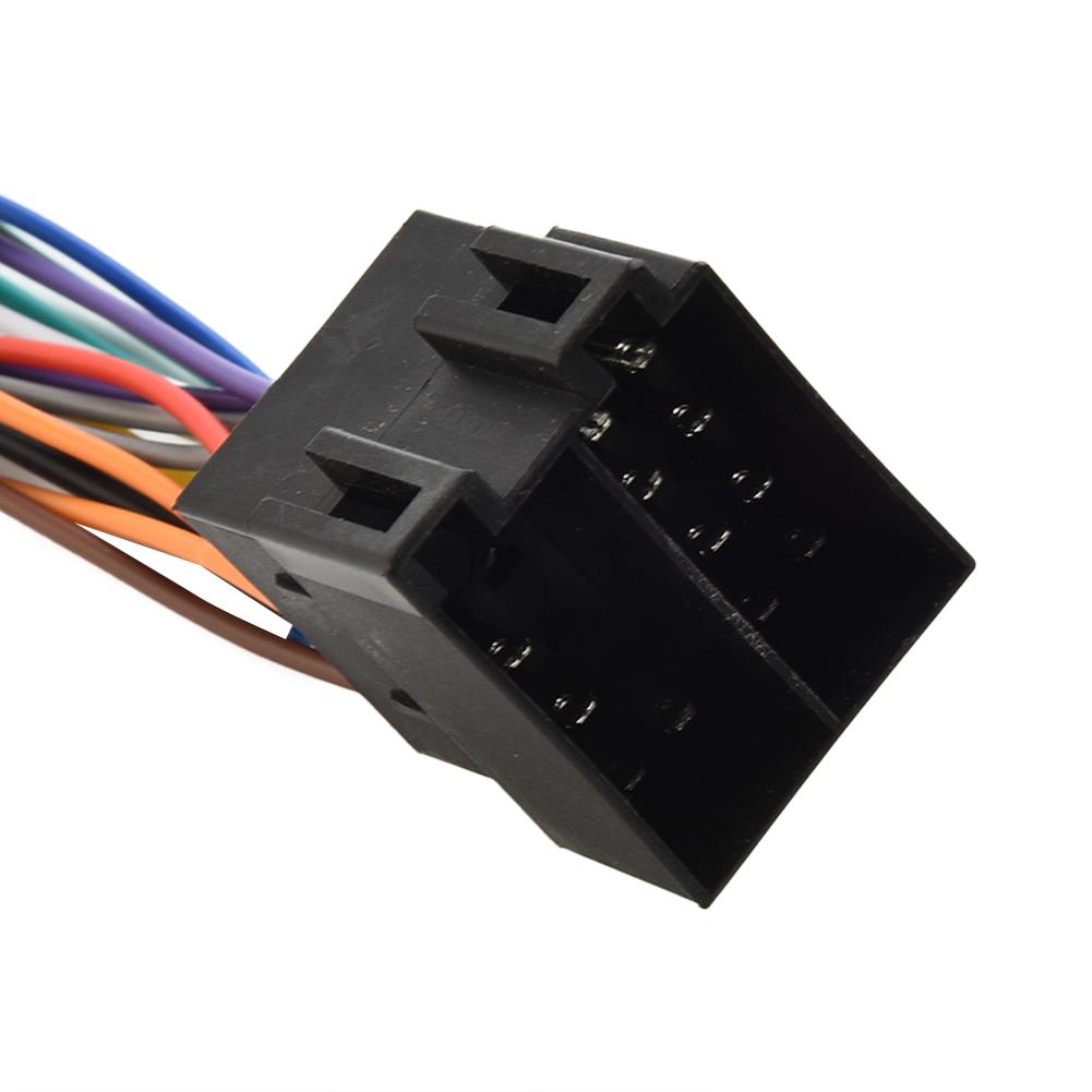 Adaptateur de câble 16 broches vers ISO, fiche mâle vers connecteur femelle, faisceau de câbles pour autoradio, accessoires autoradio