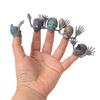 12pc Horror Story Ghost Head Finger Cover Mini Ghost Zombie Telling Story Puppets Hand Toys Halloween Interactive Party Kid Gift