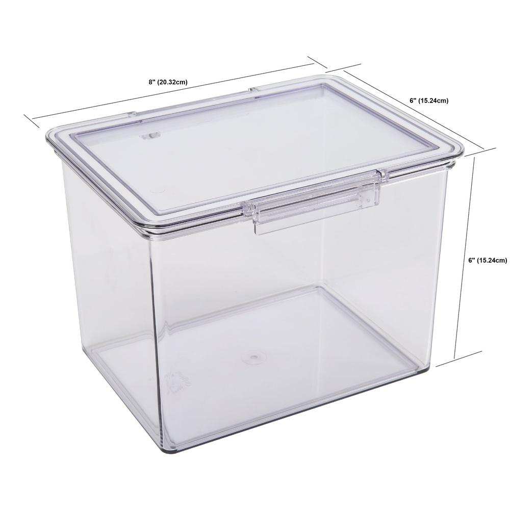 

Пластиковые контейнеры для хранения продуктов XL Прозрачные герметичные банки Организация кладовой Безопасны для посудомоечной машины и морозильника Не содержат БФА Штабелируемые 3,4 л United States