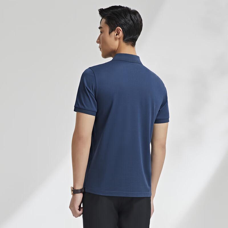 YOUNGOR Men's Business Casual Short Sleeve Polo T-Shirt