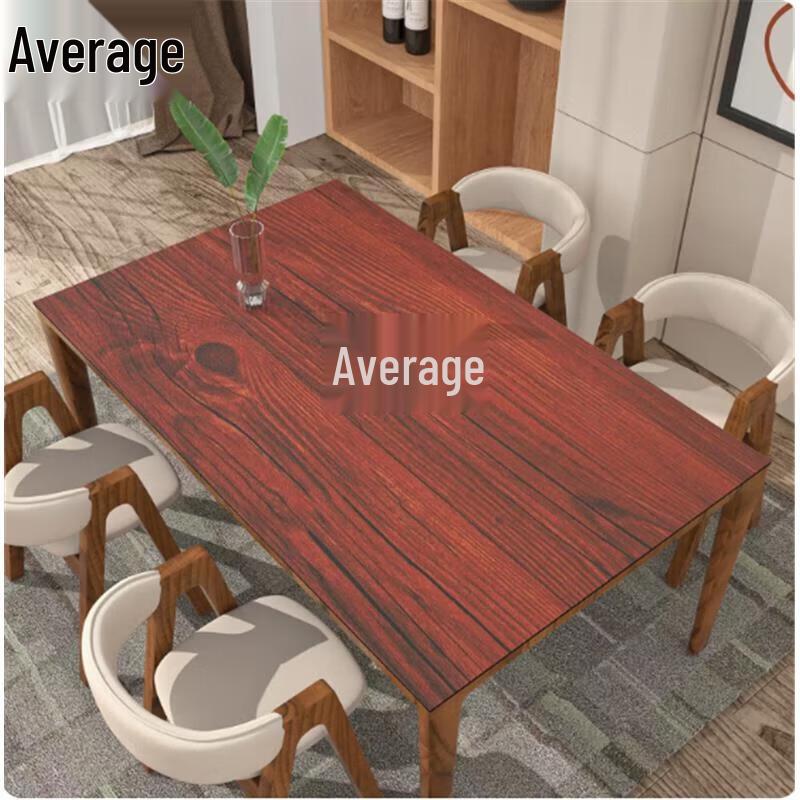 Imitation Wood Grain PVC Leather Table Mat