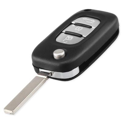 Custodia pieghevole di ricambio per portachiavi auto a 3 pulsanti, adatta per Kangoo Renault Fluence Clio Megane Modus