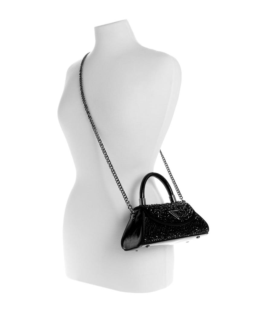 Evening Bags BEAUVOIR TOP HANDLE FLAP BLA [Guess] Women's