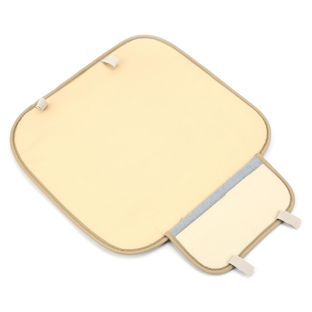 Nuovo Beige PU Pelle Coprisedili Copri Sedili Cuscino Per Auto Seduta Sedile
