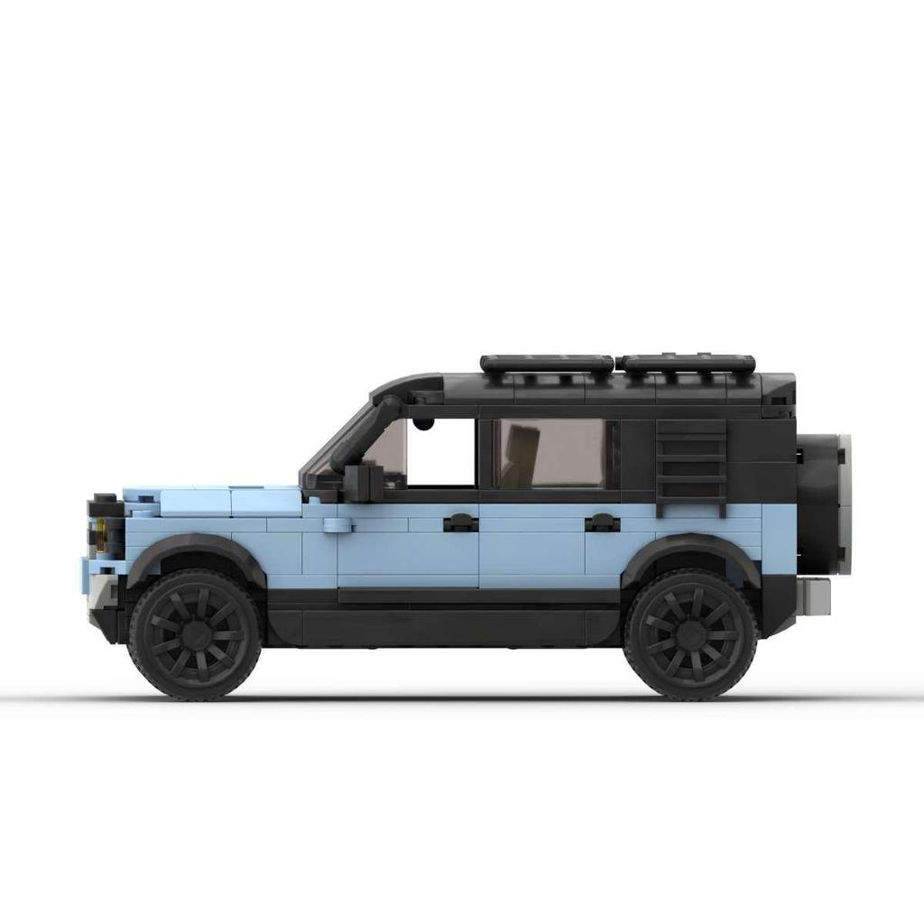 MOC-Blöcke: Kompatibler Land Rover Defender 110 P400 SUV Offroad DIY Bausteine