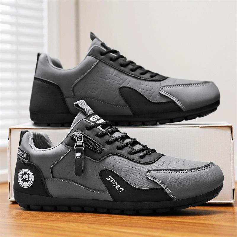 

Men Shoes Sneakers Mens Casual Shoes Luxury Breathable Men Walking Shoes Trend for Men Loafers Shoes Footwear Hip Hop Streetwear 45 сірий