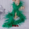 DIY 1-lagiges Natürliches Straußenfedern Boa 2 Meter Flauschiges Straußenfeder Schal für Hochzeit Party Kleid Nähen Dekoration Schal