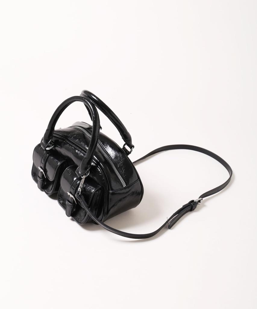 WEGO PHILLY Belt Pocket 2-Way Shoulder Bag, Girly, Women's, Size F, Black