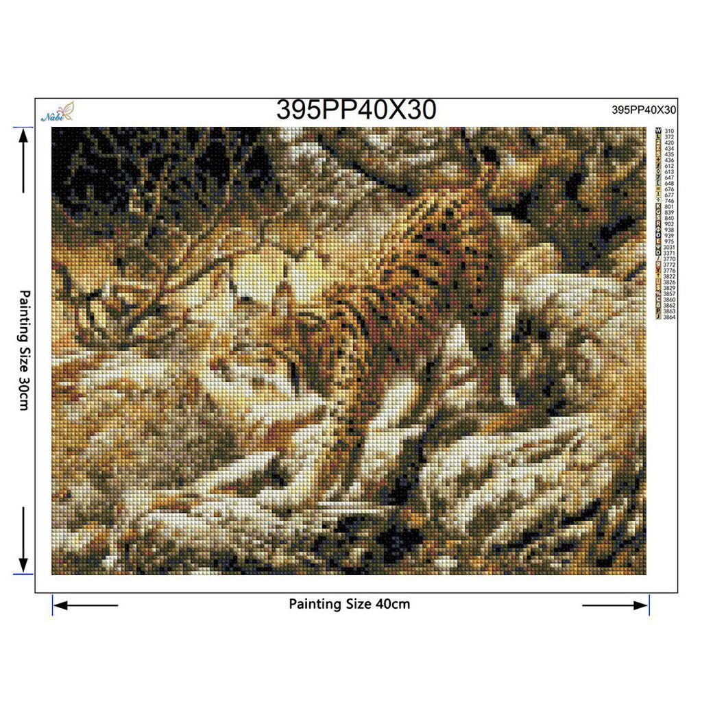 Tigers Diy Diamond Painting  Pattern Crystal Pasted ,picture Rhinestones Animals Diamond Embroidery