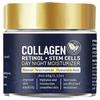 Idratante Viso al Collagene per Rassodare & Tirare, Crema al Collagene e Cellule Staminali Vegetali con Retinolo, Niacinamide, Acido Ialuronico, Giorno & Notte Anti-Età